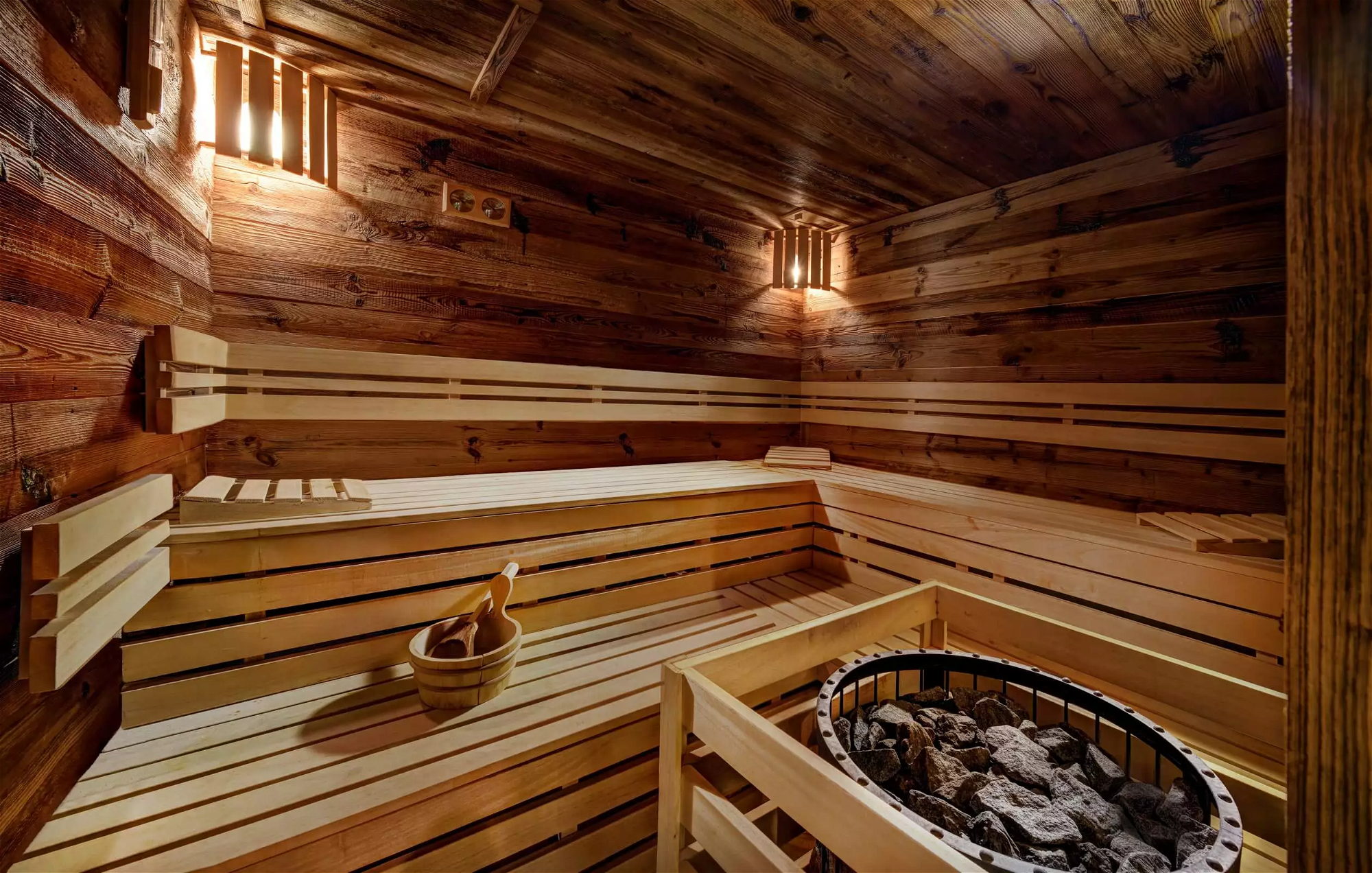 Sauna vo wellness v Hoteli Lomnica vo Vysokých Tatrách