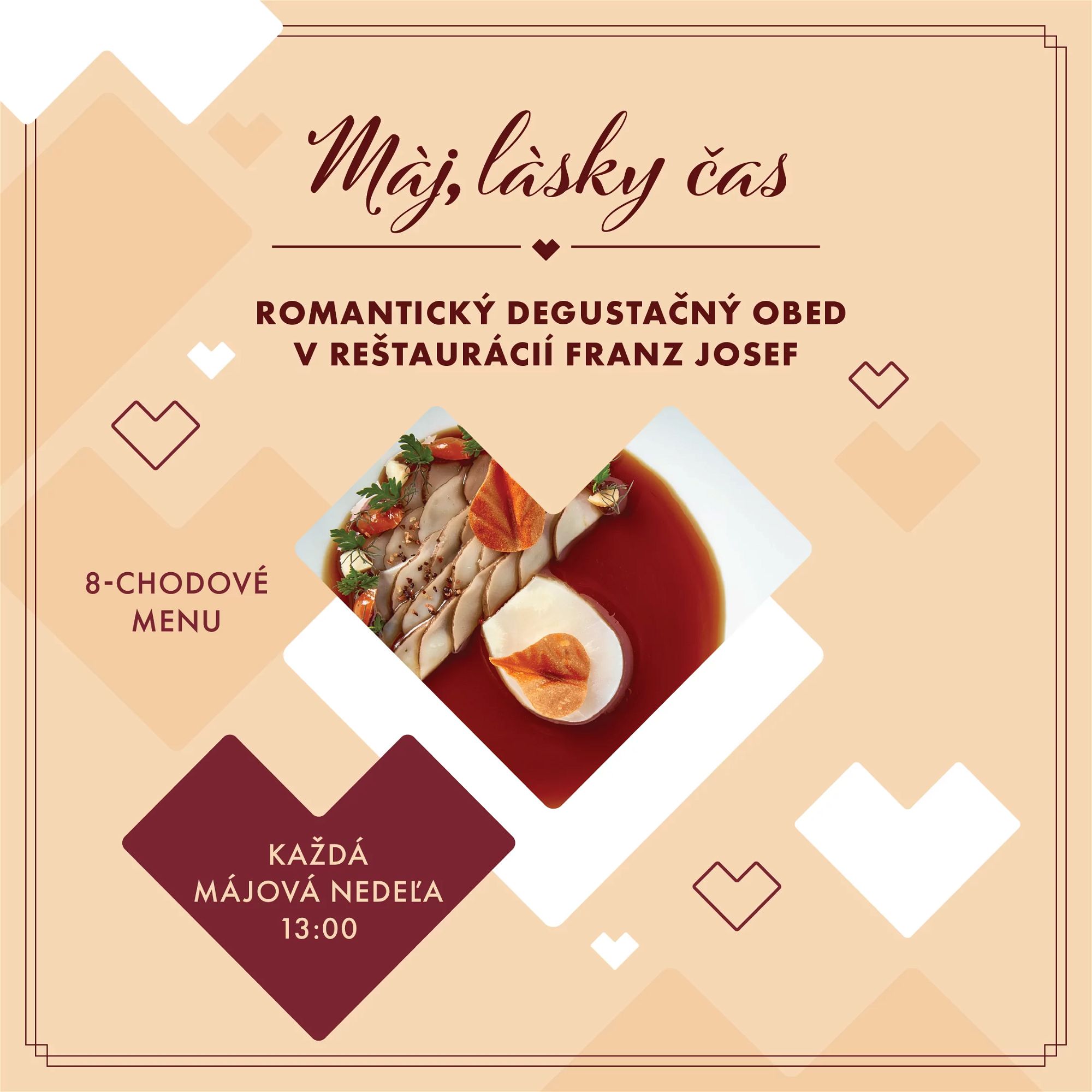 Romantický degustačný obed v reštaurácii Franz Josef